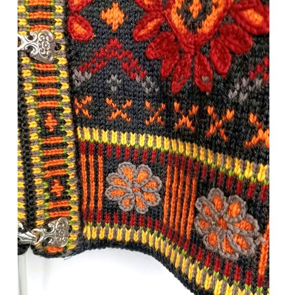 Vintage Wool Scandinavian Cardigan Sweater Women's size Large - Picture 5 of 8